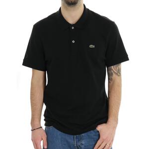 POLO IN JERSEY LACOSTE NERO